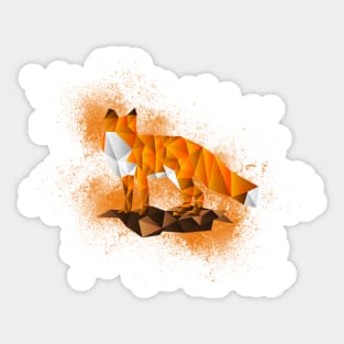 Low Poly Fox Sticker